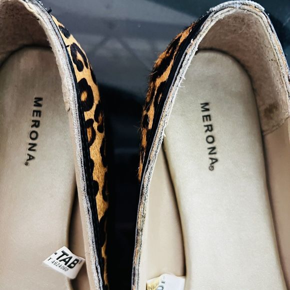 MERONA Cheetah Leopard Animal Faux Calf Hair Ballet Flats Casual Shoes Size 7 - Picture 5 of 11